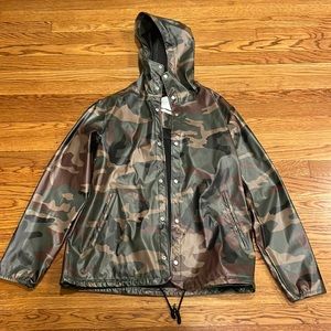 Herschel Supply Co. Hooded Rain Coat Coach Jacket Mens Large